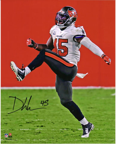 Devin White Tampa Bay Buccaneers Signed 16" x 20" Celebration Photo