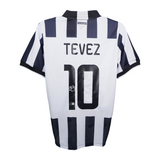 Carlos Tevez Signed Juventus FC Home Soccer Jersey #10 with Beckett Witness