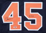 Chuck Person Signed Auburn Tigers Jersey (PSA) 4th Overall Pick 1986 NBA Draft