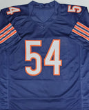 Chicago Bears BRIAN URLACHER Signed Custom Replica Navy Jersey w/ HOF '18 - BAS