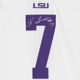 Leonard Fournette LSU Tigers Autographed Nike White Limited Jersey