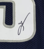 Allen Iverson Georgetown Signed Custom Blue The Answer Basketball Jersey JSA ITP