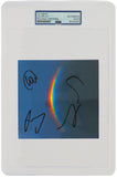 Coldplay Band Signed 'Moon Music' 5x5 CD Insert Card (4 - Signatures) -(PSA/DNA)
