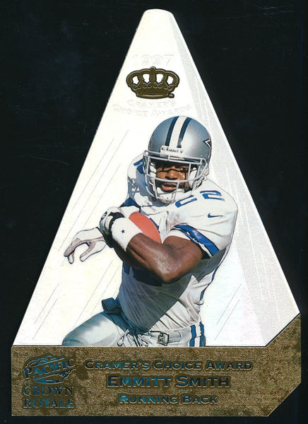 1997 Crown Royale Emmitt Smith Cramers Choice Award Jumbo #2 Dallas Cowboys