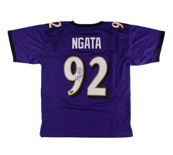 Haloti Ngata Signed Baltimore Custom Purple Jersey