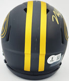Nick Bosa Signed San Francisco 49ers Eclipse Black Mini Helmet Beckett Wit