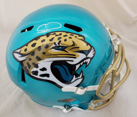 CALVIN RIDLEY SIGNED JACKSONVILLE JAGUARS FLASH SPEED REPLICA HELMET BECKETT QR