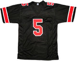 OHIO STATE BUCKEYES GARRETT WILSON AUTOGRAPHED BLACK JERSEY BECKETT BAS 201973