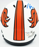 RUSSELL WILSON AUTOGRAPHED BRONCOS LUNAR ECLIPSE MINI HELMET FANATICS 227947