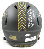 Randy White Autographed Dallas Cowboys F/S Salute 25 Speed Helmet Beckett W Holo