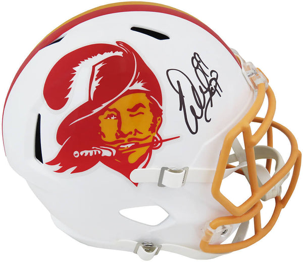 Warren Sapp Signed Buccaneers White T/B Riddell F/S Speed Replica Helmet -SS COA