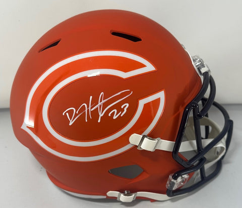 Bears DEVIN HESTER Signed Full Size AMP Replica Speed Helmet AUTO - BAS