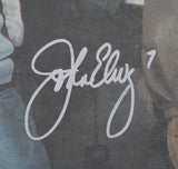 John Elway Signed Rocky Mountain News Cover 14"x22" Wood Sign BAS 44299