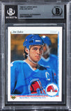 Nordiques Joe Sakic Authentic Signed 1981 Topps #W83 Card BAS Slabbed