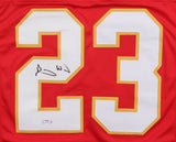 Barry Word Signed Kansas City Chiefs Jersey (PSA) Ex-Virginia Cavalier R.B.