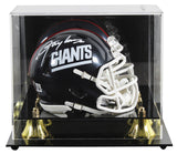 Giants Lawrence Taylor Signed 1981-99 TB Speed Mini Helmet W/ Case BAS Witnessed