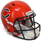 JUSTIN FIELDS Autographed Bears Alt. Orange Full Size Speed Helmet BECKETT