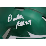 Darrelle Revis Autographed/Signed New York Jets Speed Mini Helmet Beckett 48117