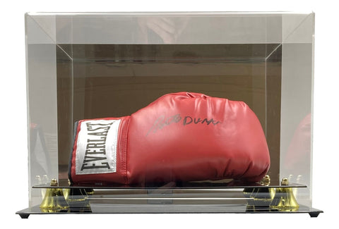 Roberto Duran Signed Red Everlast Right Hand Boxing Glove w/ Deluxe Case JSA ITP