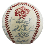 Yankees (26) Torre, Rivera, Raines Signed WS Logo OML Baseball BAS #AE64057