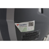 Troy Aikman Autographed/Signed Dallas Cowboys Slate Mini Helmet Fanatics 50318