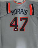 Tigers JACK MORRIS Signed Custom Replica Detroit Grey Jersey AUTO - JSA