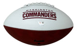 Jayden Daniels Signed Washington Commanders Logo Football Fanatics w/ Case