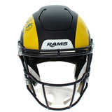 Myles Garrett Autographed Rams Black Rivalries Speedflex Helmet Beckett
