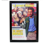 Emilio Estevez Signed The Mighty Ducks Framed 27x40 Color Movie Poster