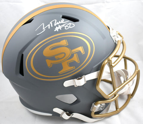 Jerry Rice Autographed San Francisco 49ers F/S Slate Speed Helmet - Fanatics