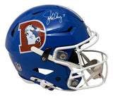 John Elway Signed Denver Broncos Full Size T/B Authentic SpeedFlex Helmet BAS