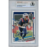 Christian Gonzalez Autographed 2023 Donruss #369 Trading Card Beckett 53173