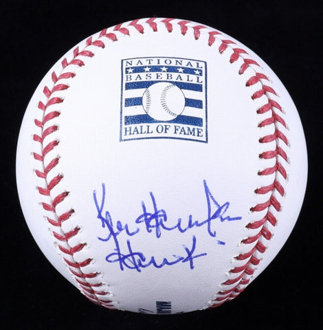 Ken Harrelson Signed Hall of Fame Baseball Inscribed "Hawk" (JSA COA) White Sox