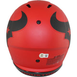 Nico Collins Signed Houston Texans Authentic Rave Helmet Beckett Witness 51682