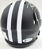 Russell Wilson Auto Wisconsin Black Eclipse Speed Mini Helmet RW Holo Beckett