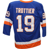 Bryan Trottier Autographed/Signed Pro Style Blue Jersey JSA 43526