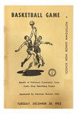 Pottstown Junior High School Basketball Program December 30 1952