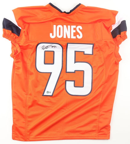 Sai'vion Jones Signed Denver Broncos Jersey (Beckett) Ex LSU Tigers Defens, End