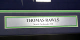 SEAHAWKS THOMAS RAWLS AUTOGRAPHED SIGNED FRAMED BLUE NIKE JERSEY MCS HOLO 107763