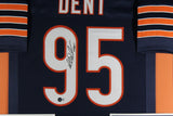 RICHARD DENT (Bears navy TOWER) Signed Autographed Framed Jersey Beckett