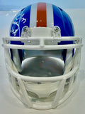Karl Mecklenburg Autographed Denver Broncos "D" Logo Mini Helmet -- BAS COA