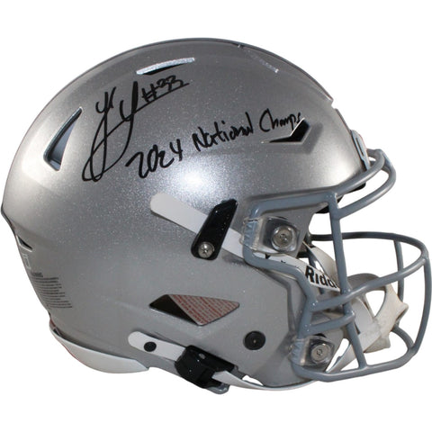 Jack Sawyer Signed Ohio State Buckeyes SpeedFlex Helmet 24 Champs Beckett 56949