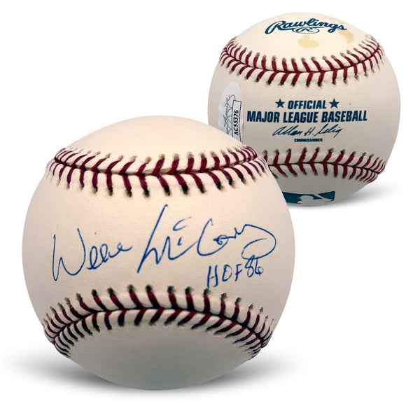 Willie McCovey Autographed San Francisco Giants HOF 86 Baseball JSA AC55376