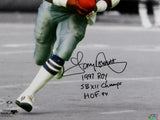 Tony Dorsett Signed Cowboys 16x20 PF BW Spotlight Photo w/3 Insc - Beckett Auth