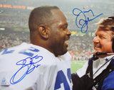 Cowboys Emmitt Smith & Jimmy Johnson Authentic Signed 16x20 Photo BAS Witnessed