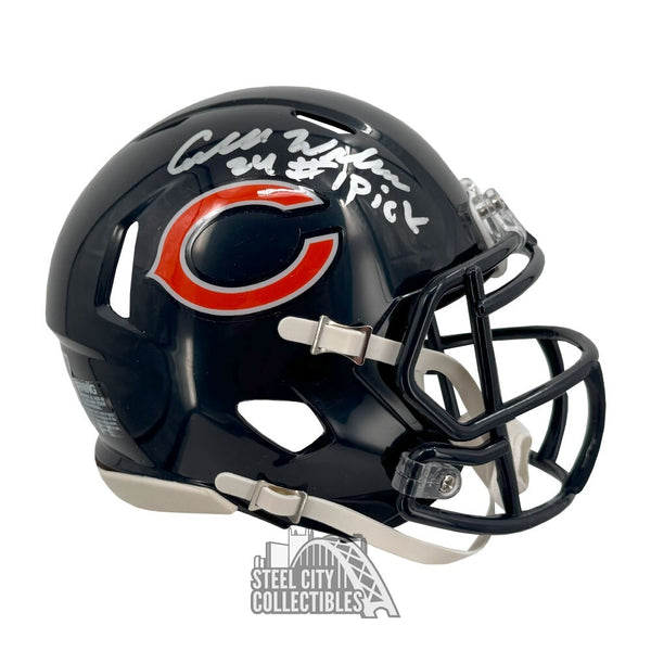 Caleb Williams #1 Pick INSC Autographed Chicago Speed Mini Helmet - Fanatics
