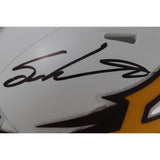 Sam Leavitt Autographed Arizona State Sun Devils White Mini Helmet Beckett 50101