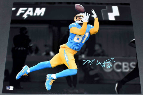 MIKE WILLIAMS SIGNED AUTOGRAPHED LOS ANGELES CHARGERS 16x20 PHOTO BECKETT