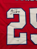 Marcus Jones Patriots Signed Autographed Nike Red Fuse Limited Jersey JSA