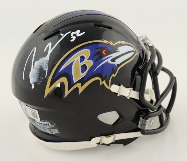 Ray Lewis Signed Baltimore Ravens Speed Mini Helmet (Beckett) See photos